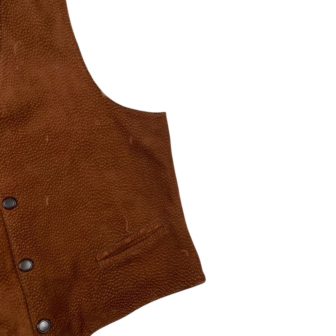 EL NOCHERO Chaleco Corto Marron Talle 54