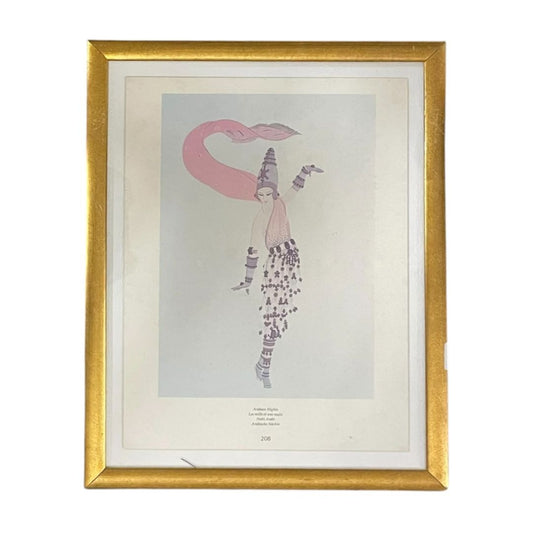 ANONIMO Arte con Vidrio Estilo Retrato Medida 41cm X 33cm