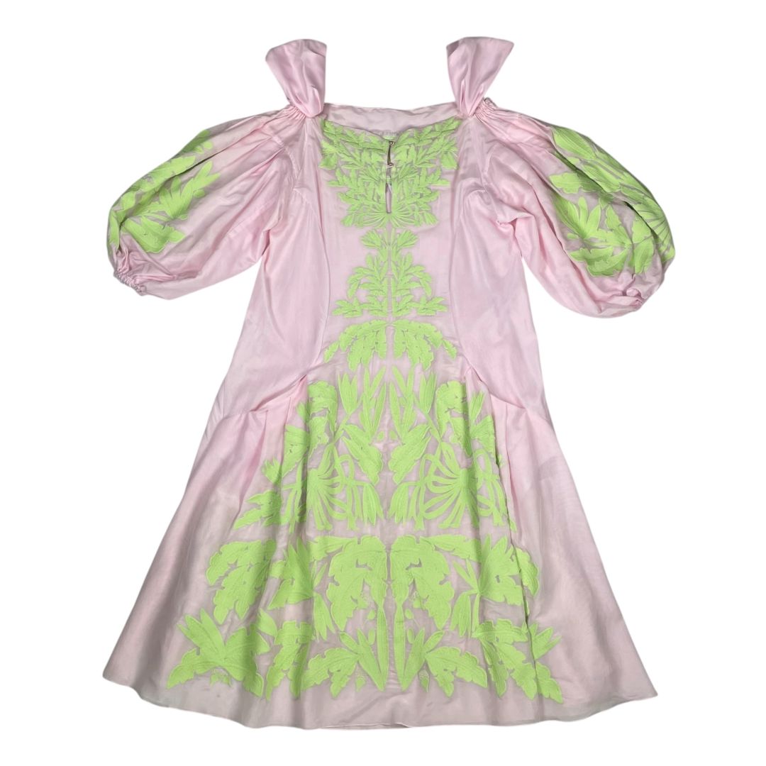 YULIYA MADGYCH Vestido Manga Corta Rosa Talle M