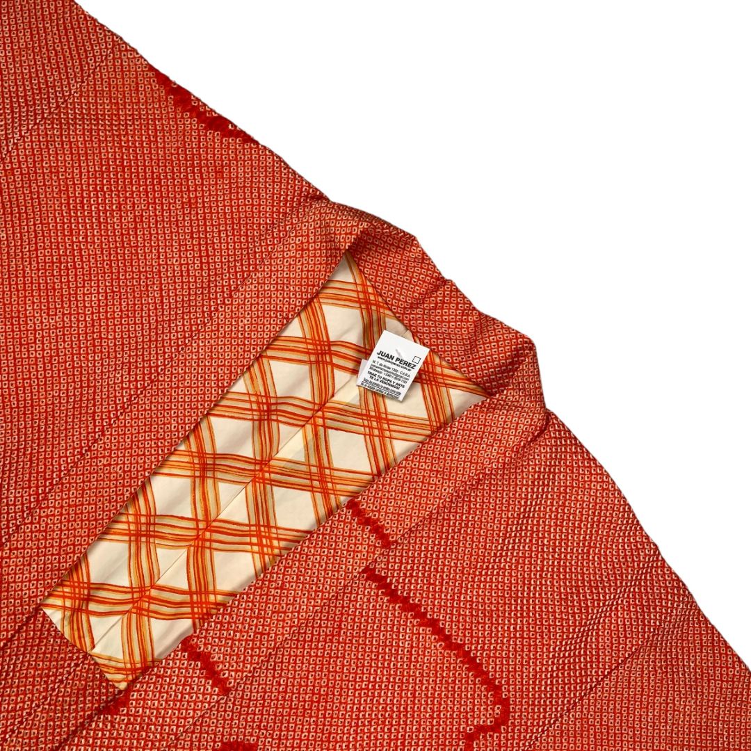 SIN MARCA Kimono Corto Naranja Talle M
