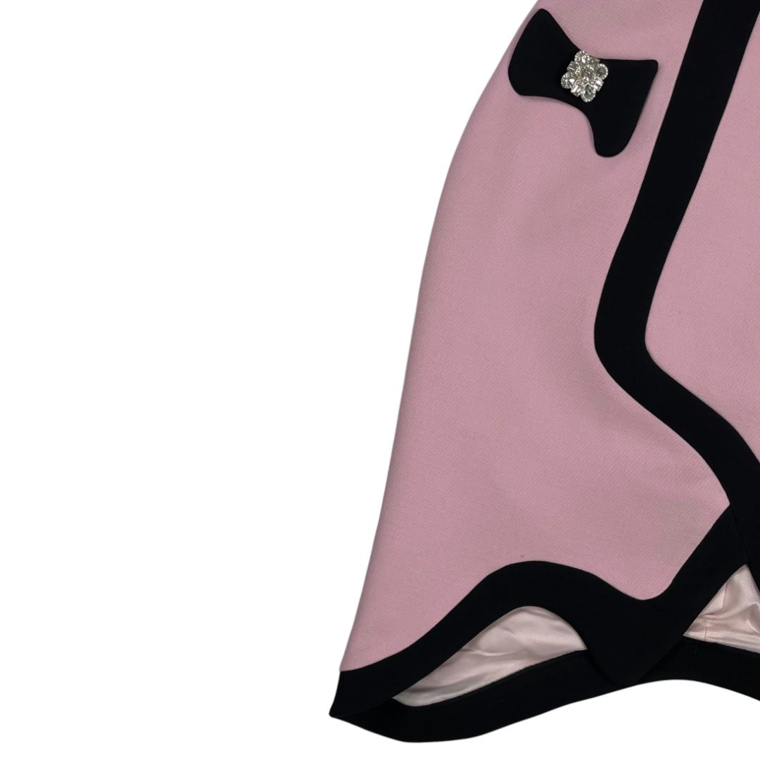 SIN MARCA Pollera Media Pierna Rosa Talle M
