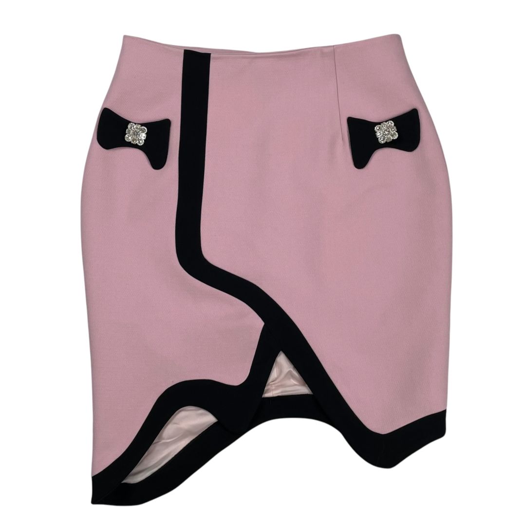 SIN MARCA Pollera Media Pierna Rosa Talle M