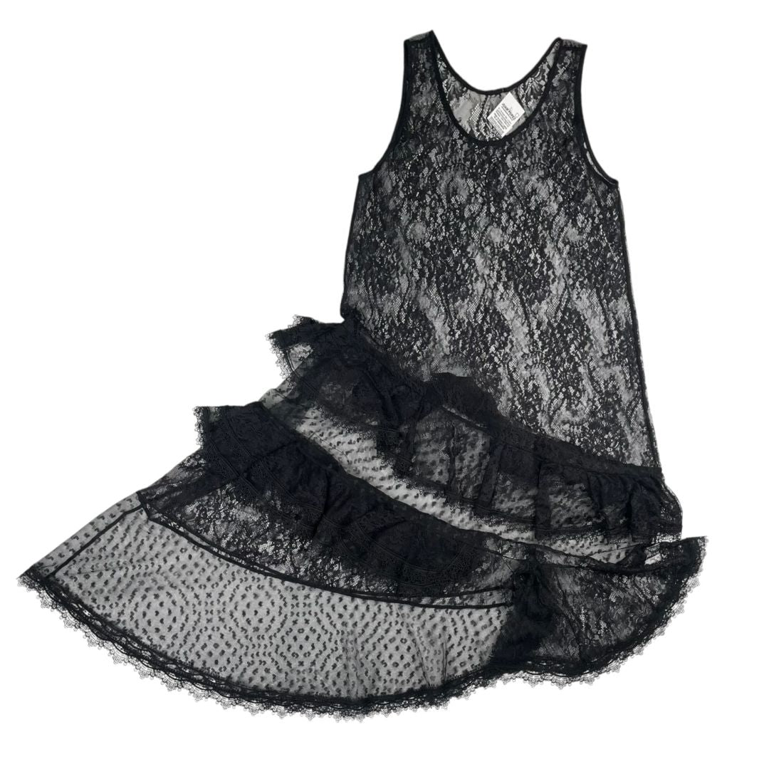 SIN MARCA Vestido Sin Manga Negro Talle S