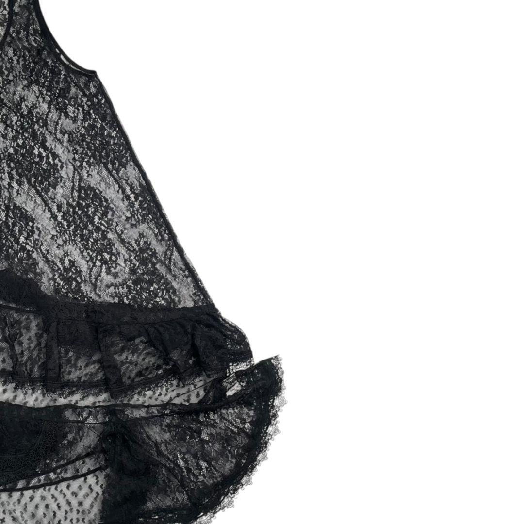 SIN MARCA Vestido Sin Manga Negro Talle S