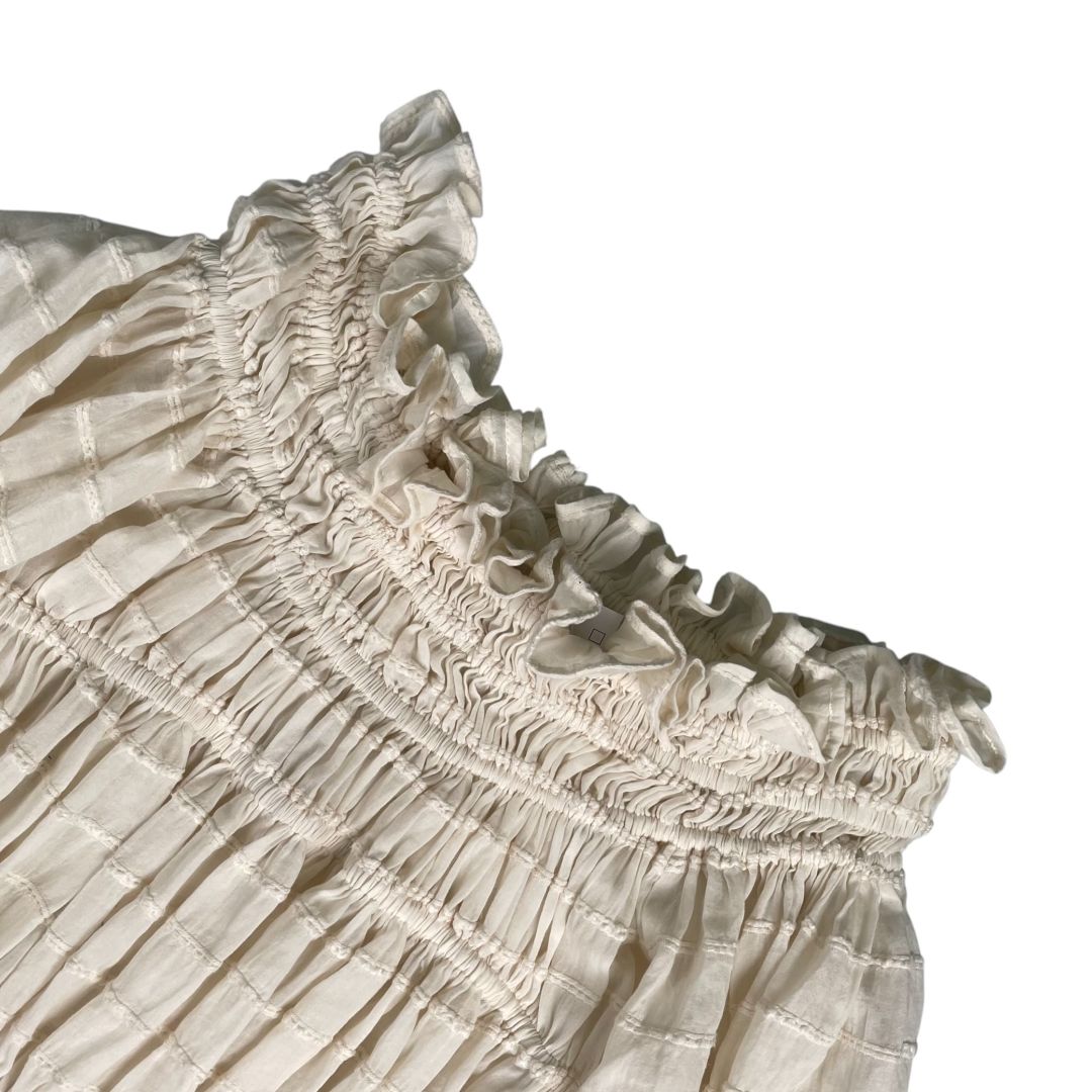 BONNE JOURNEE Vestido Manga Larga Beige Talle M