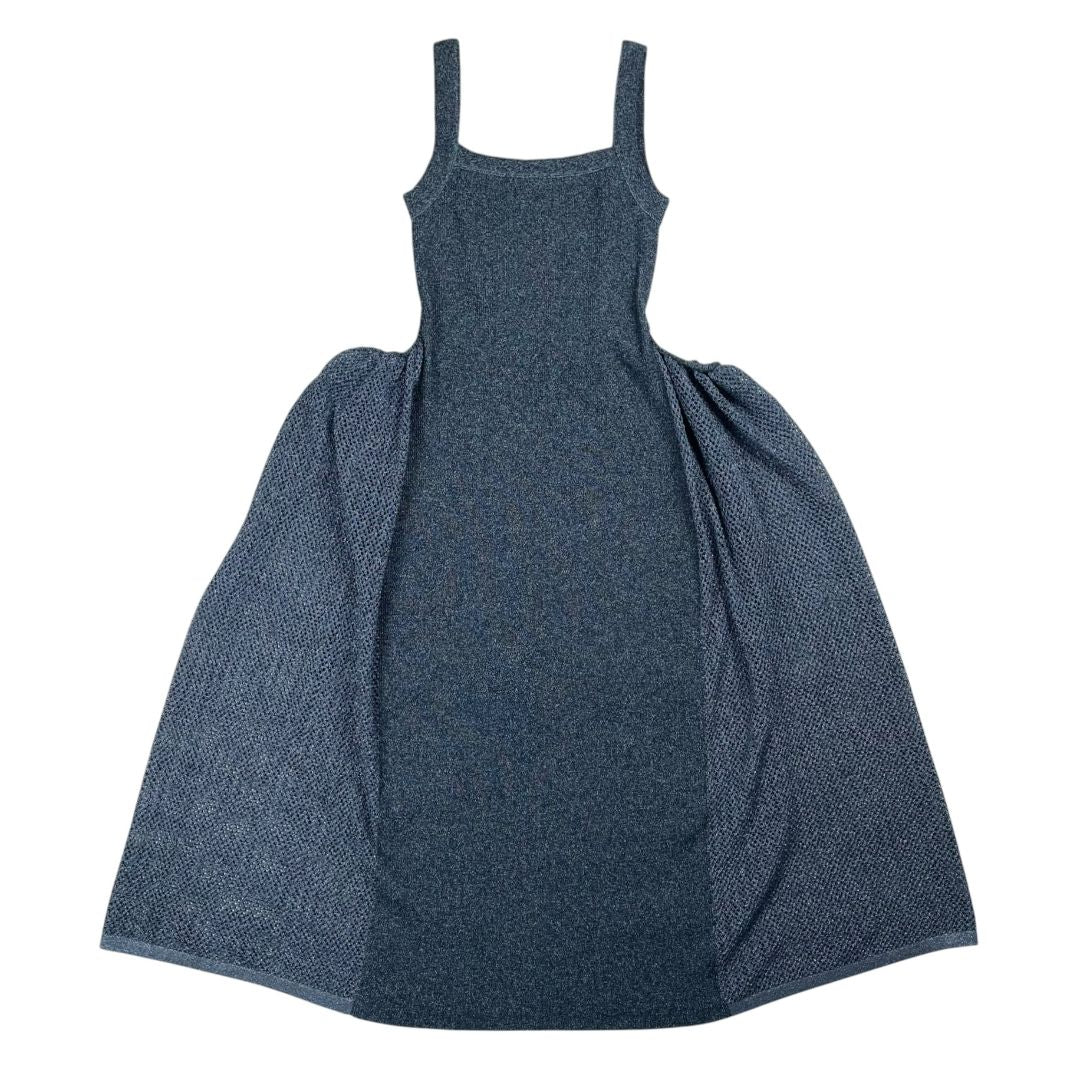 LENGBIAN Vestido Sin Manga Celeste Talle M