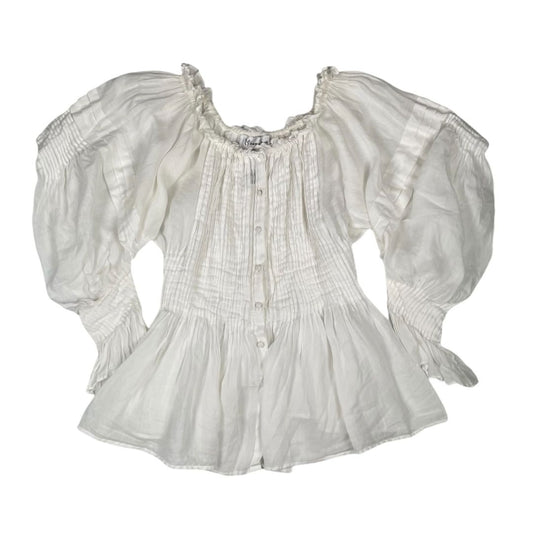 MENAGE A TROIS Blusa Manga Larga Blanco Talle 42