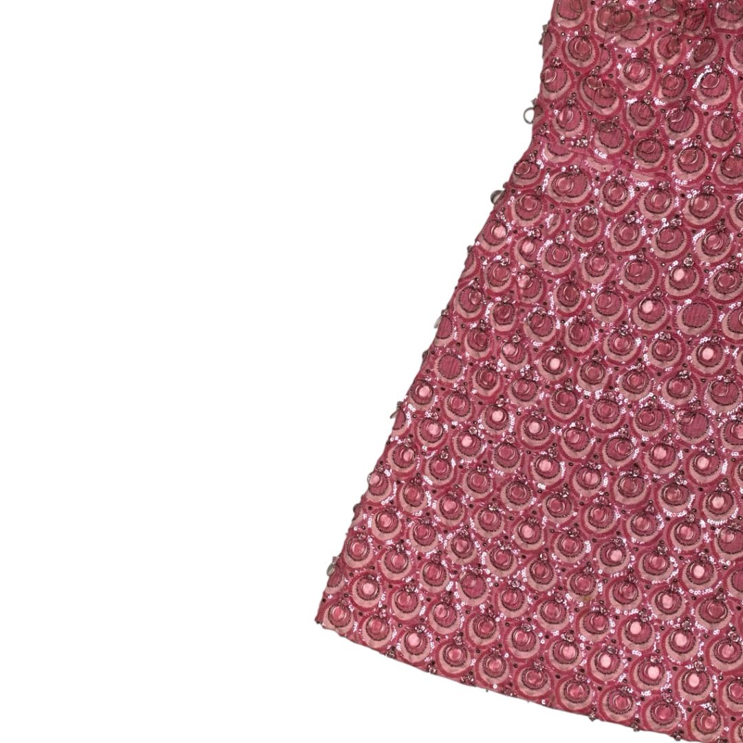 DIOR Vestido Sin Manga Rosa Talle S