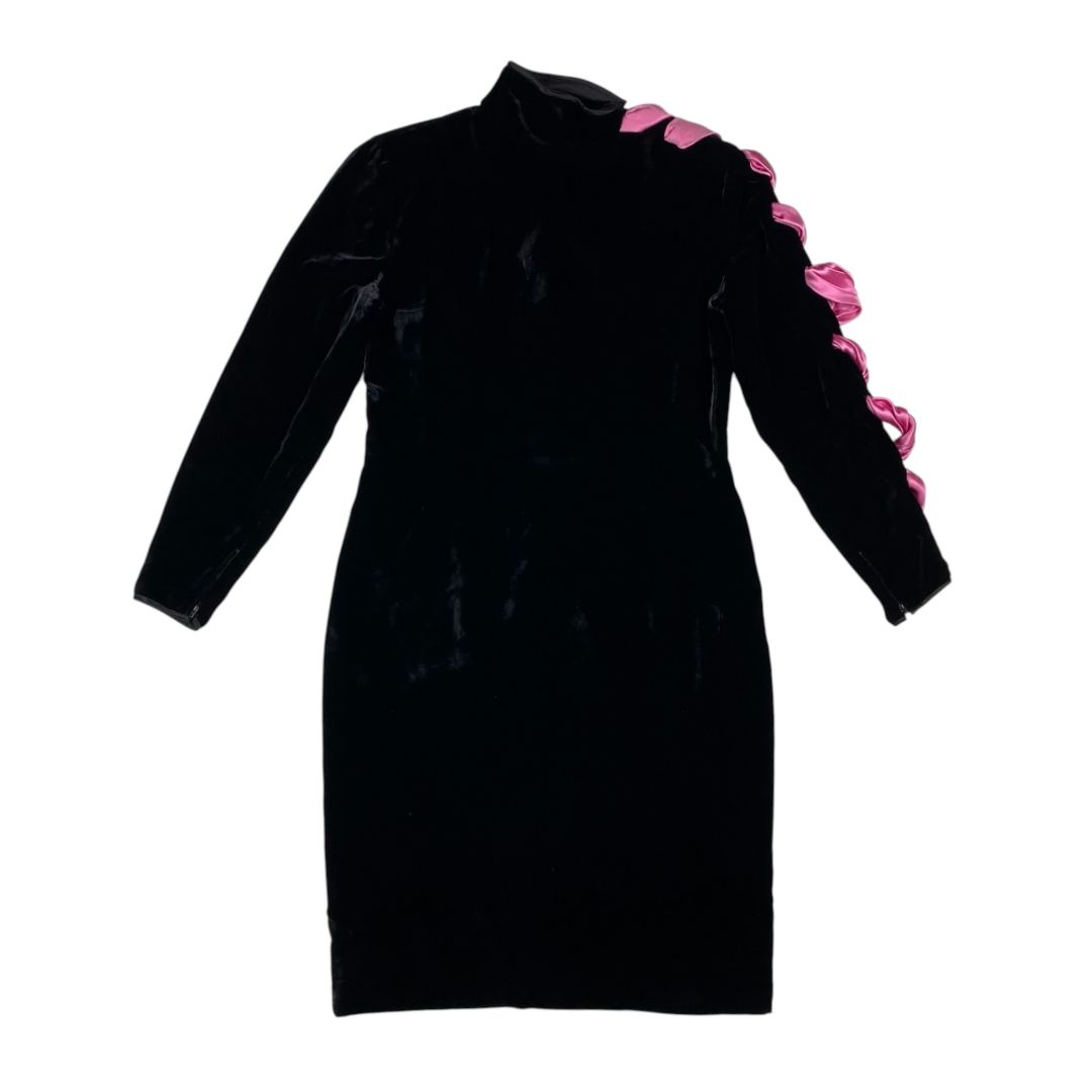 VALENTINO Vestido Manga Larga Negro Talle M