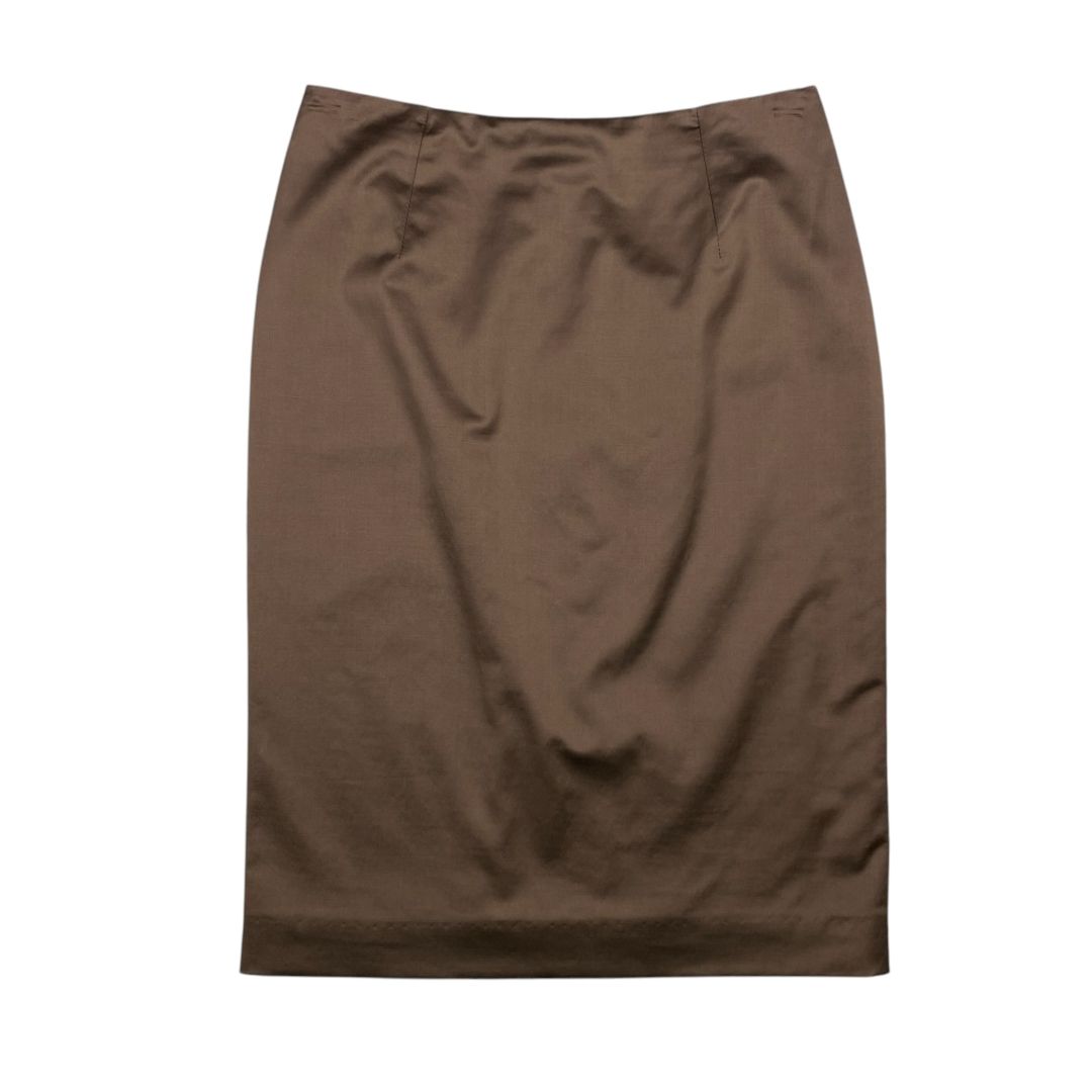 ETRO Pollera Media Pierna Marron Talle 38