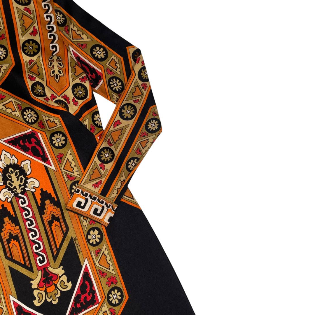 BARBARELLA Vestido Manga Larga Varios  Estampado Talle 46