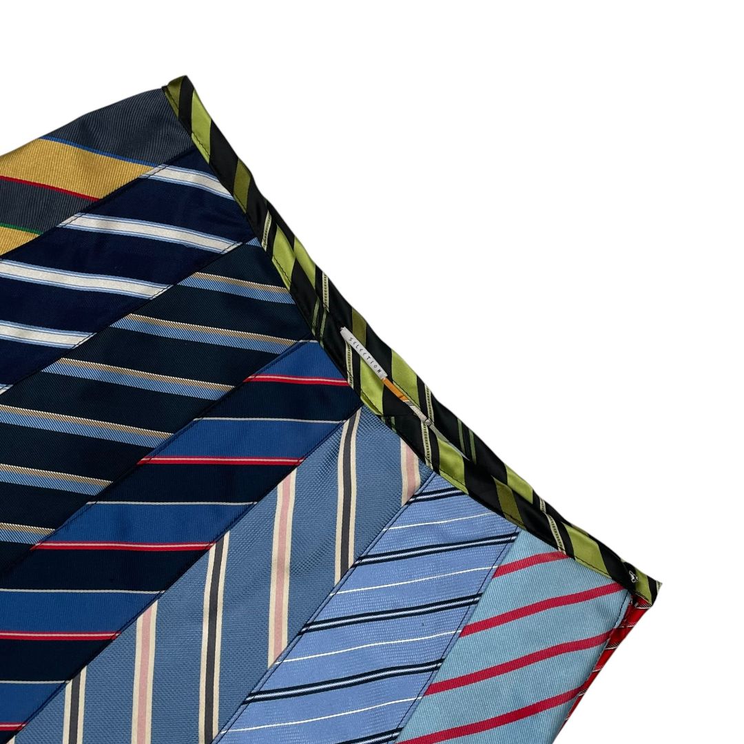 ROPA Y ARTE Pollera Larga Pollera Corbatas Mini Varios Rayado Talle L