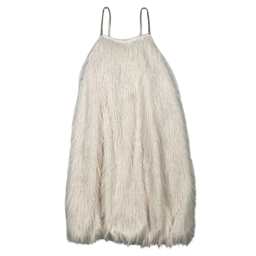 ZARA Vestido Sin Manga Beige Talle 14