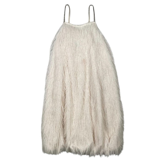 ZARA Vestido Sin Manga Beige Talle 14