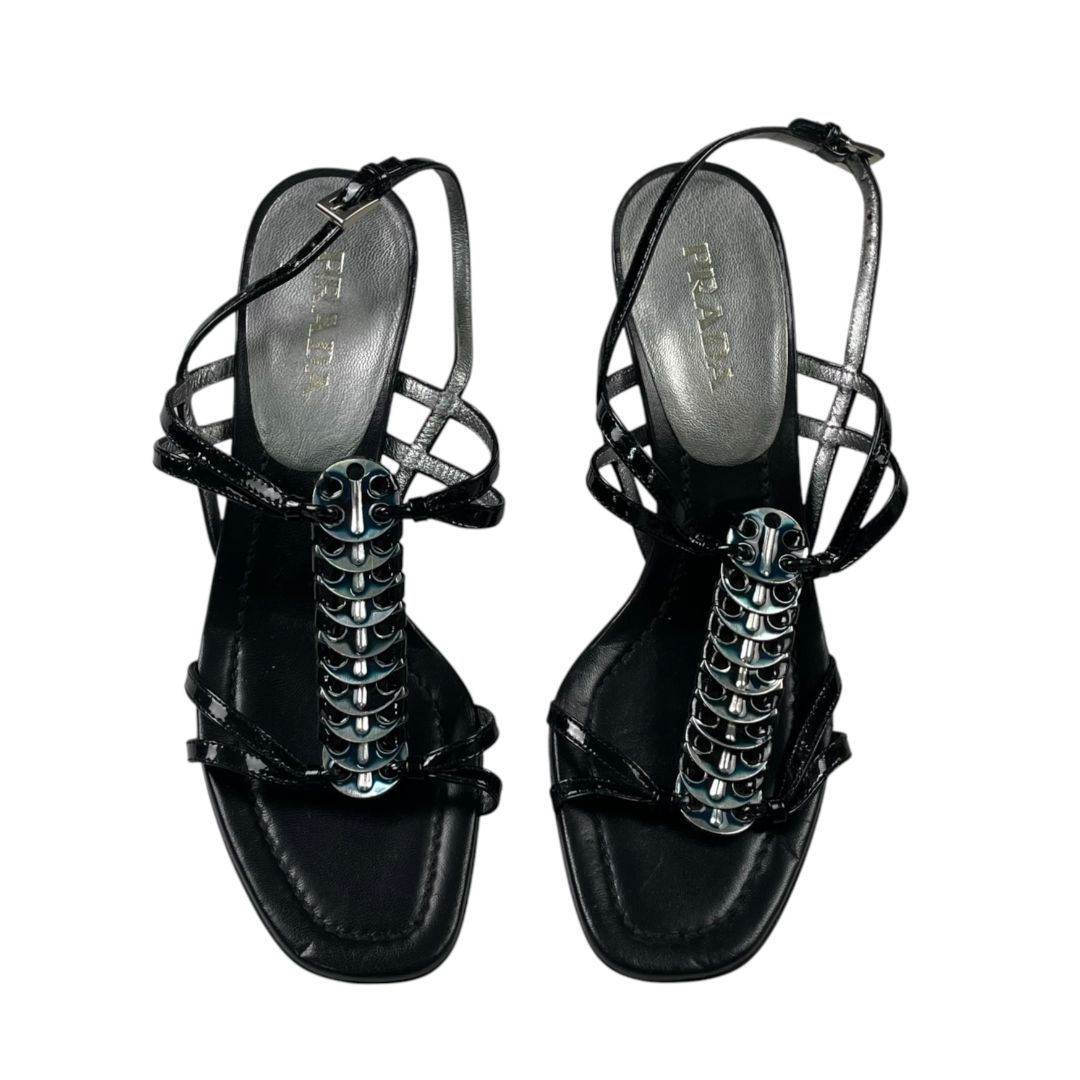 PRADA Sandalias Negro Talle 36
