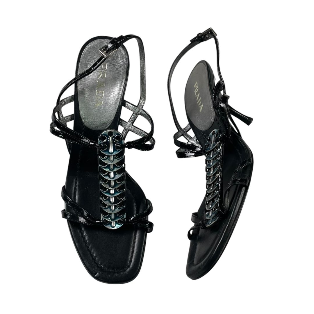 PRADA Sandalias Negro Talle 36