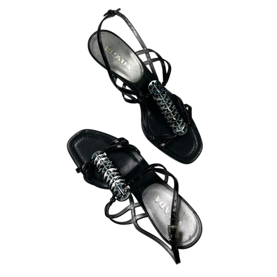 PRADA Sandalias Negro Talle 36