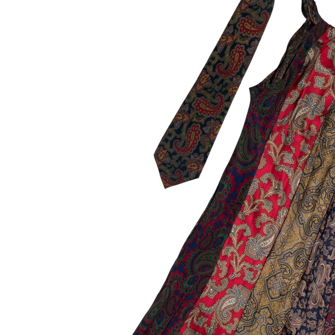 ROPA Y ARTE Vestido Sin Manga Vestido Corbatas Varios Talle S