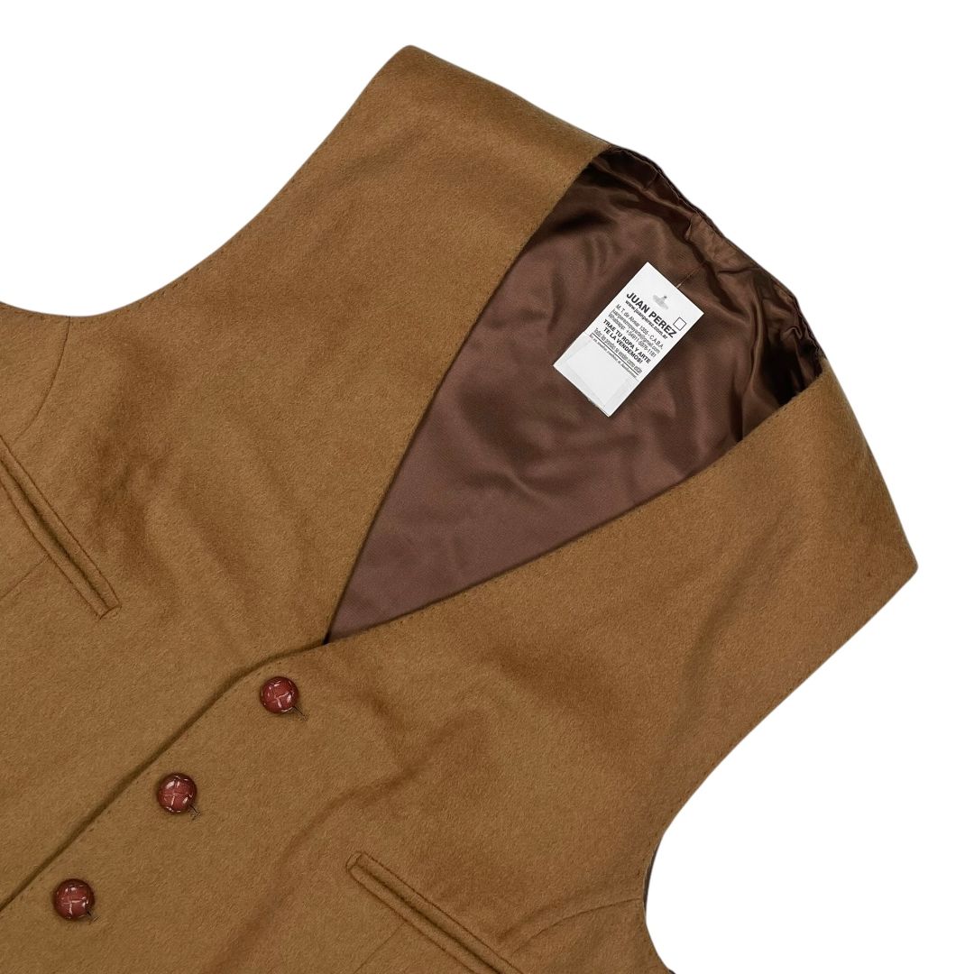 SIN MARCA Chaleco Corto Marron Talle 3