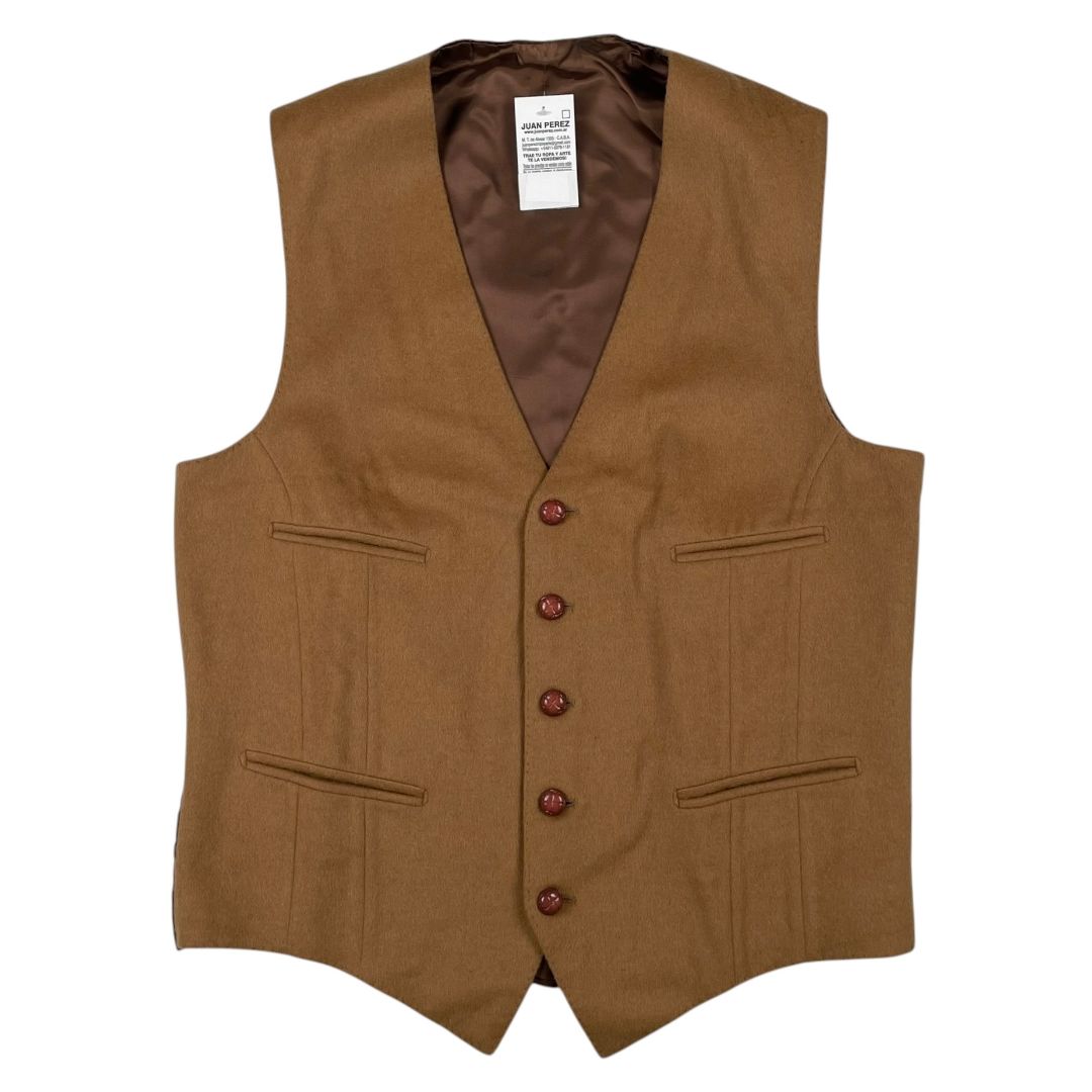 SIN MARCA Chaleco Corto Marron Talle 3