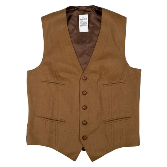 SIN MARCA Chaleco Corto Marron Talle 3