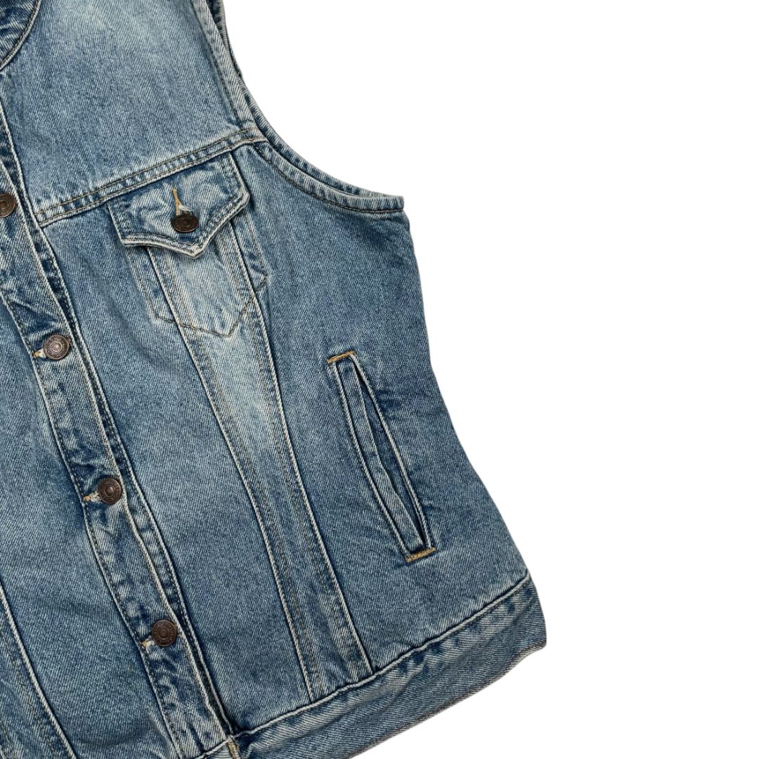 LEVIS Chaleco Corto Celeste Talle L