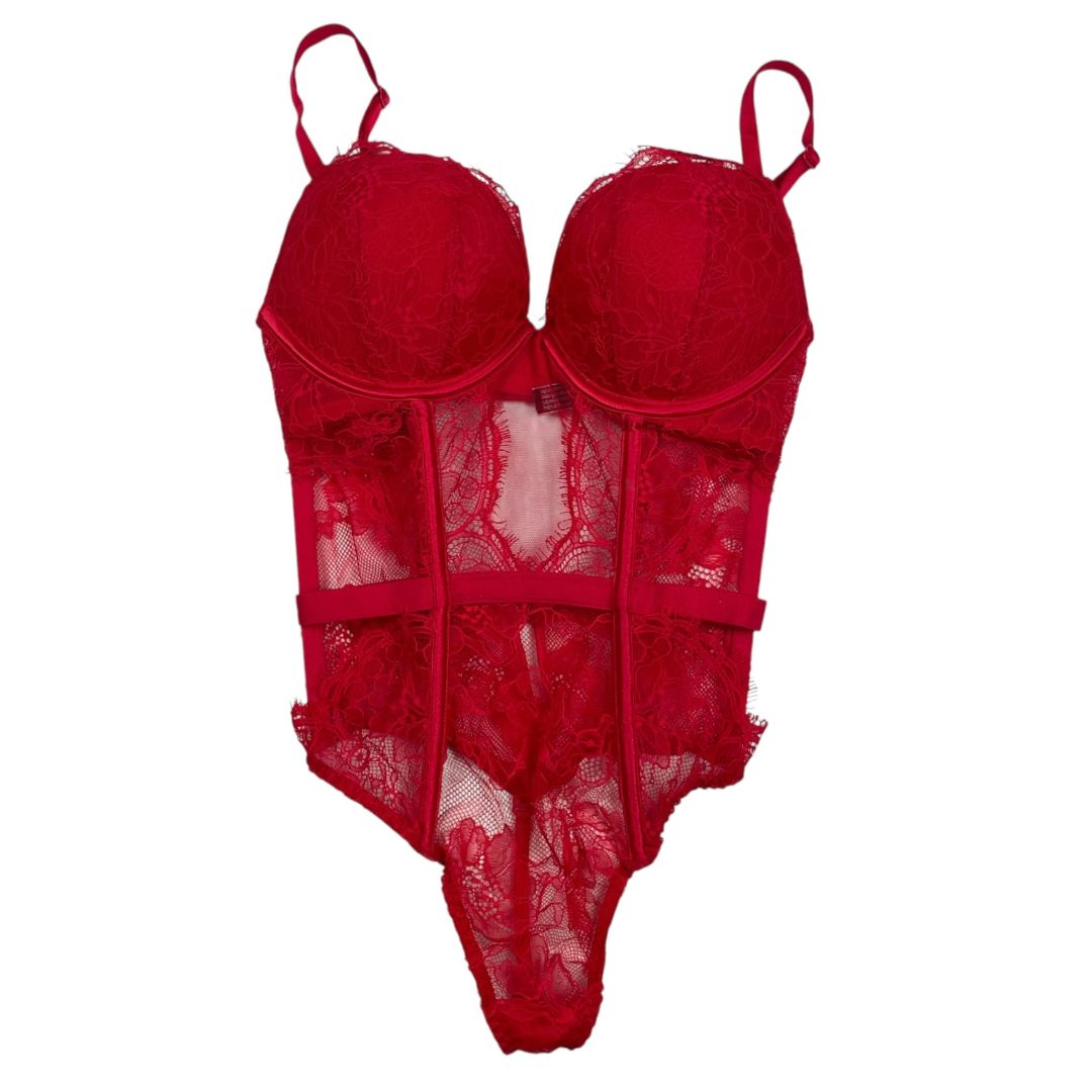VICTORIA SECRET Body Sin Manga Rojo Talle XS