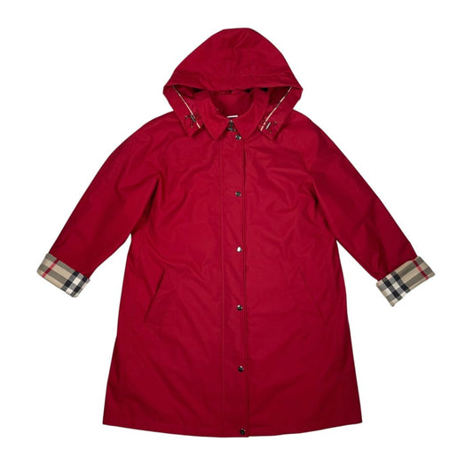 BURBERRY Impermeable Rojo Talle 16