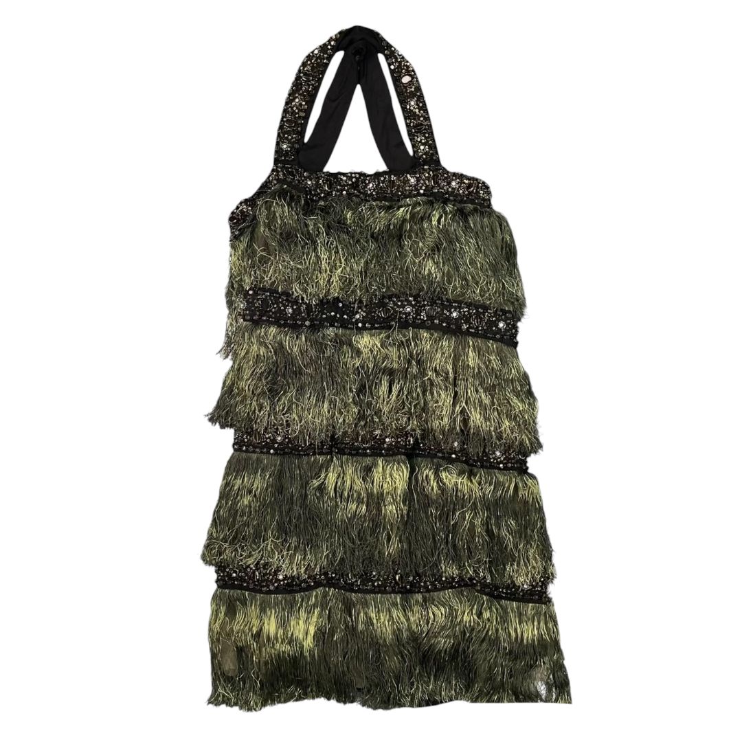 CUSTO Vestido Sin Manga Verde Talle M