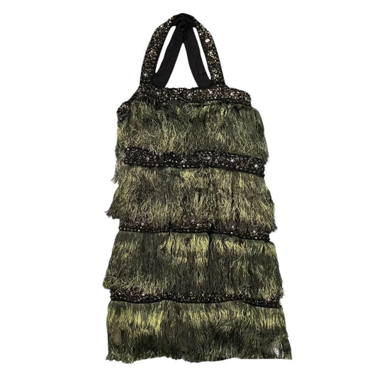 CUSTO Vestido Sin Manga Verde Talle M