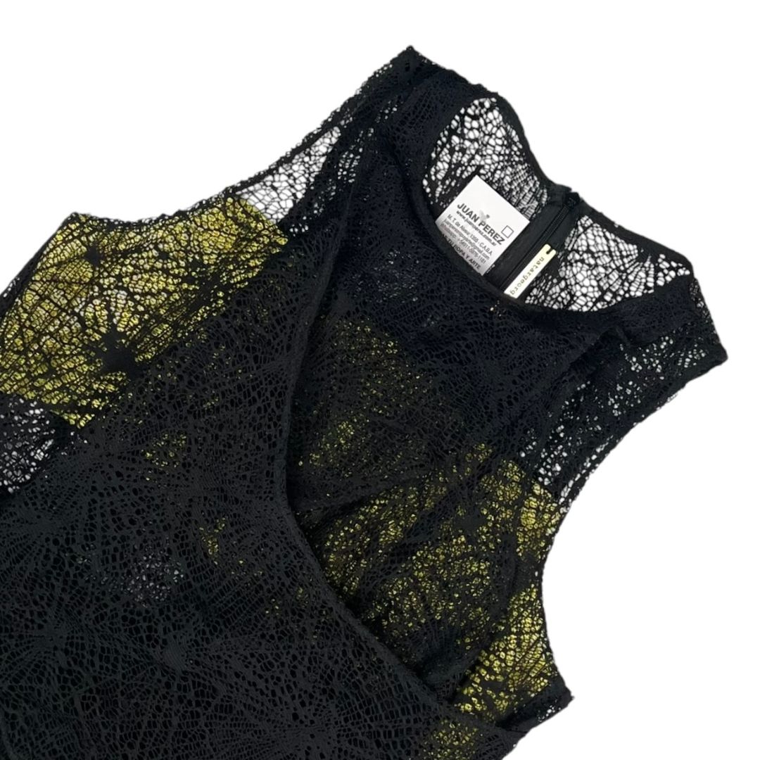 SIN MARCA Vestido Sin Manga Negro Talle S