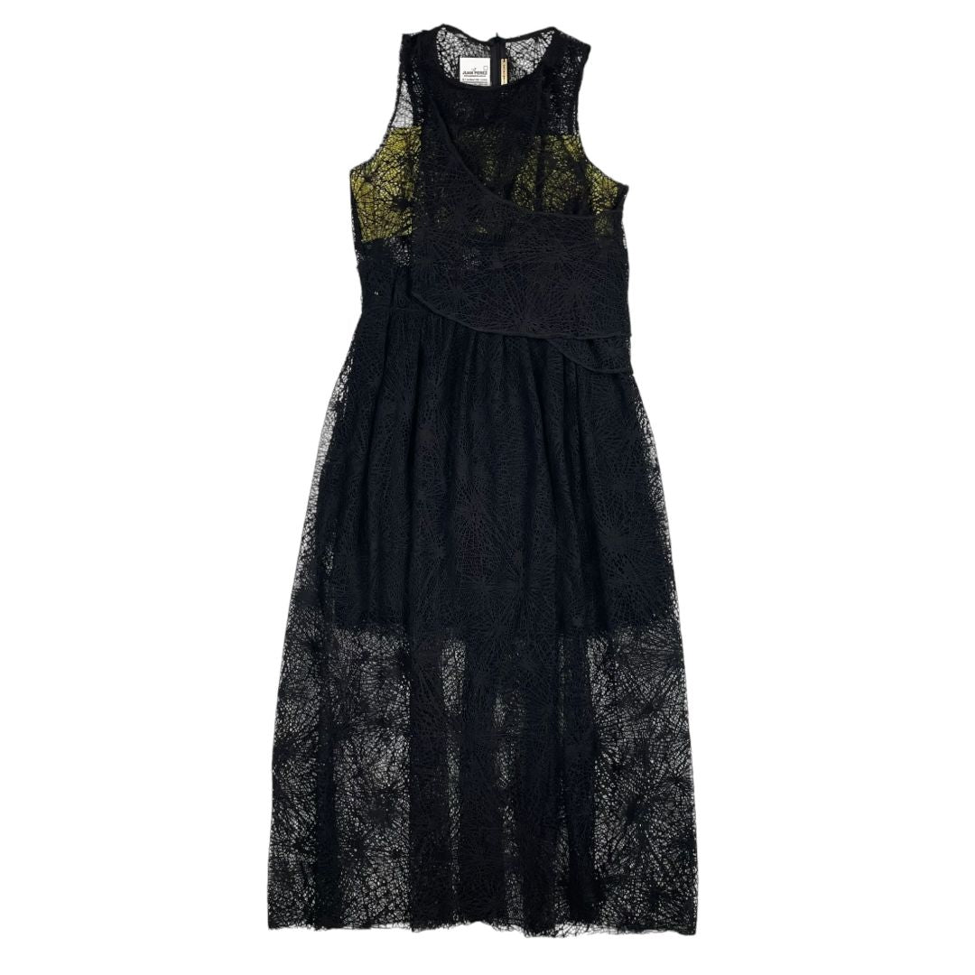 SIN MARCA Vestido Sin Manga Negro Talle S