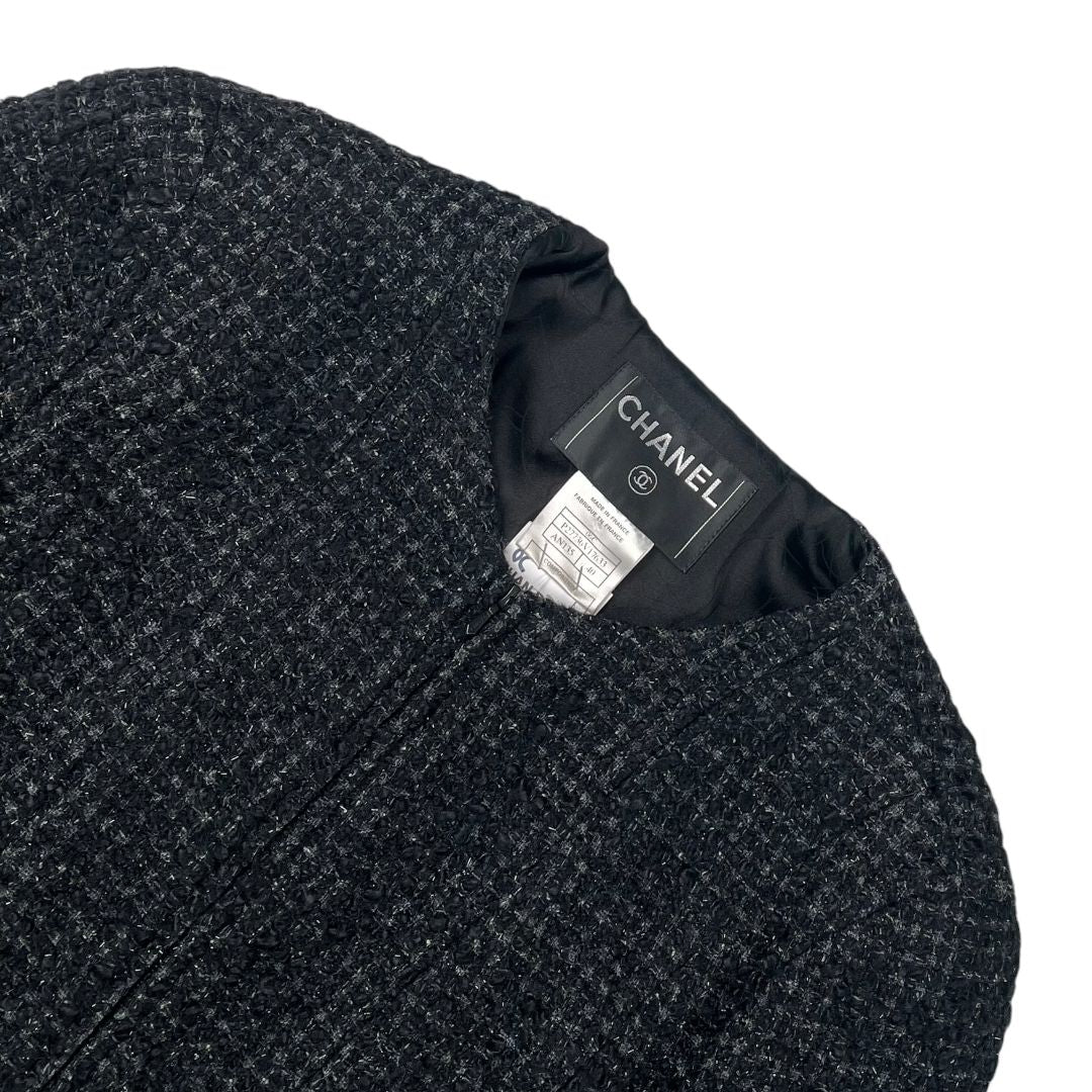 CHANEL Saco Negro Talle 2