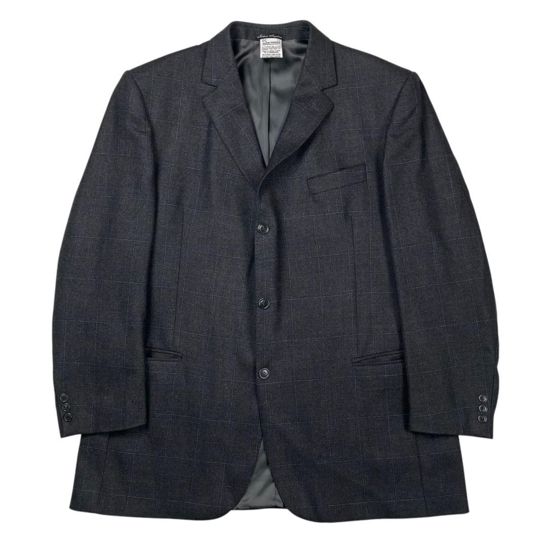 SIN MARCA Saco Varios Cuadros Gris Talle 64