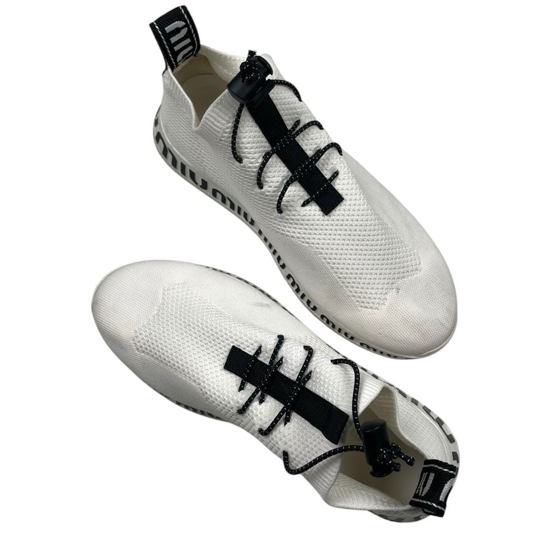 MIU MIU Zapatillas Blanco Talle 37,5