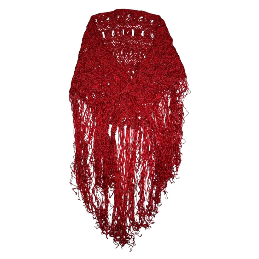 SIN MARCA Shall Rojo Talle Unico