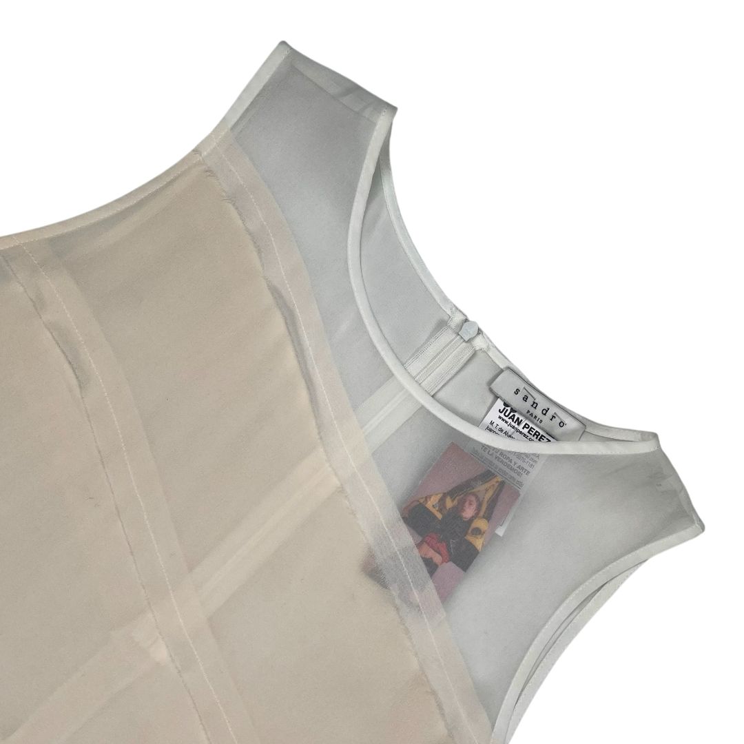 SANDRO Blusa Beige Talle S