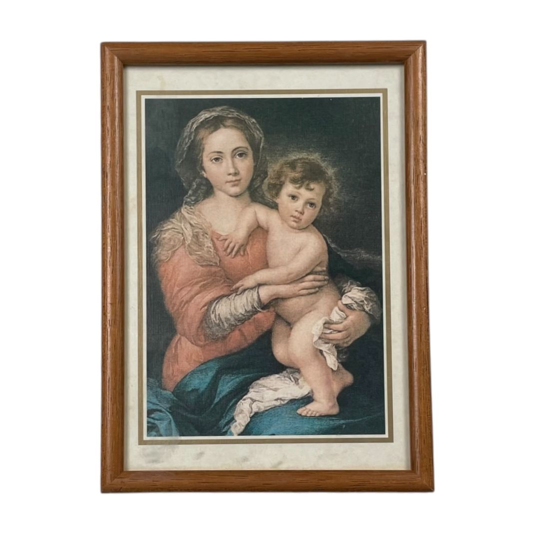 ANONIMO Arte con Vidrio Estilo Retrato Medida 23cm X 17cm