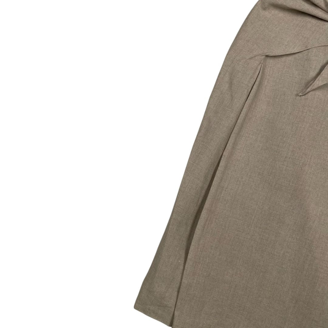MILA SCHON Pollera Larga Beige Talle M