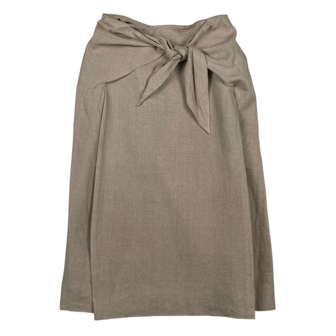MILA SCHON Pollera Larga Beige Talle M