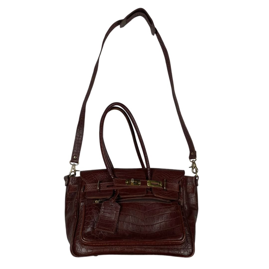 LAS TRES O Cartera Marron Medida 35cm X 23cm