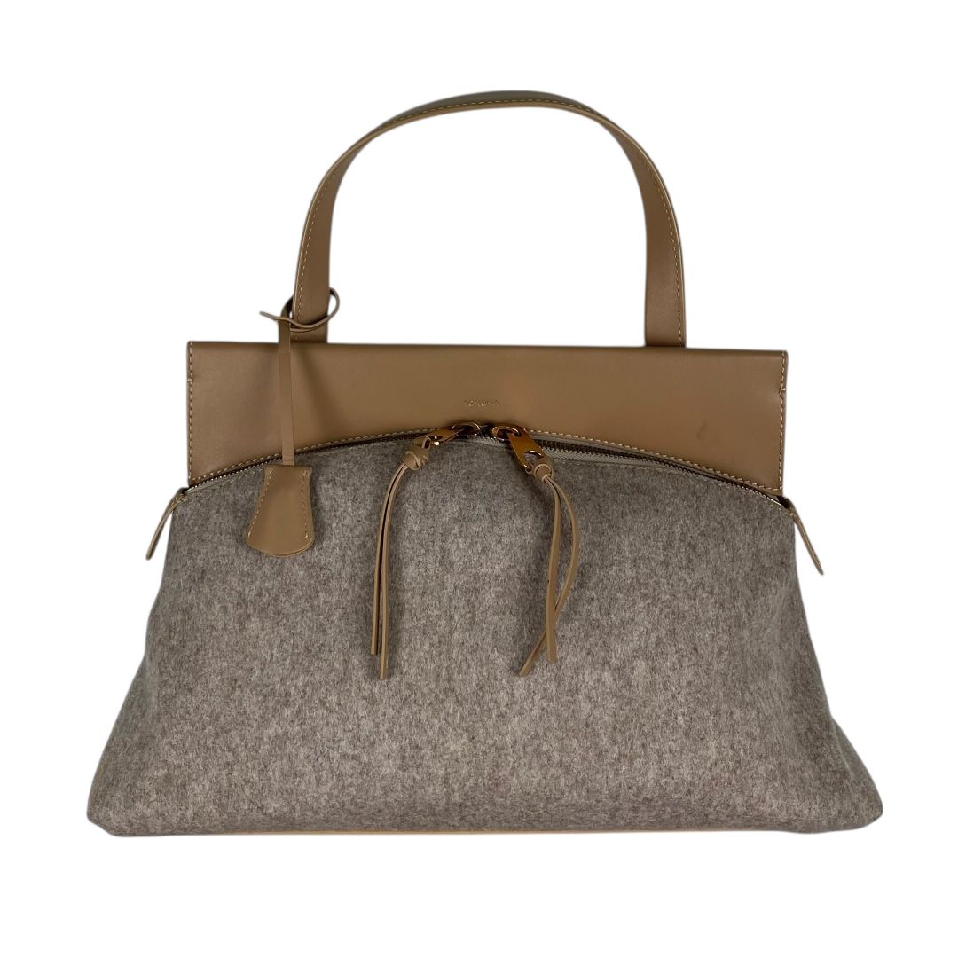Cartera  AGNONA  Beige Medida 34cm X 26cm