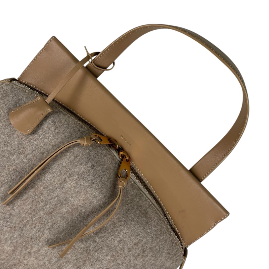 Cartera  AGNONA  Beige Medida 34cm X 26cm