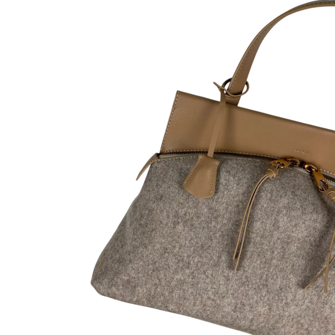 Cartera  AGNONA  Beige Medida 34cm X 26cm