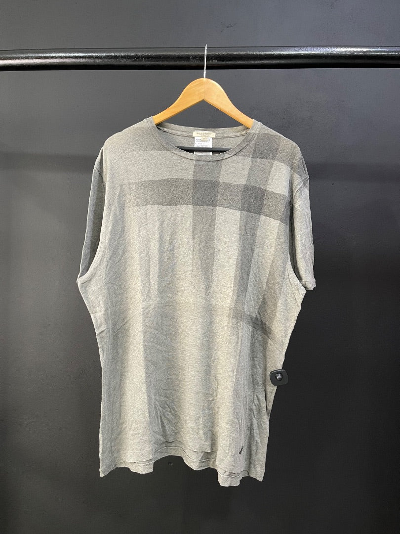 BURBERRY Remera Manga Corta Gris Talle XL