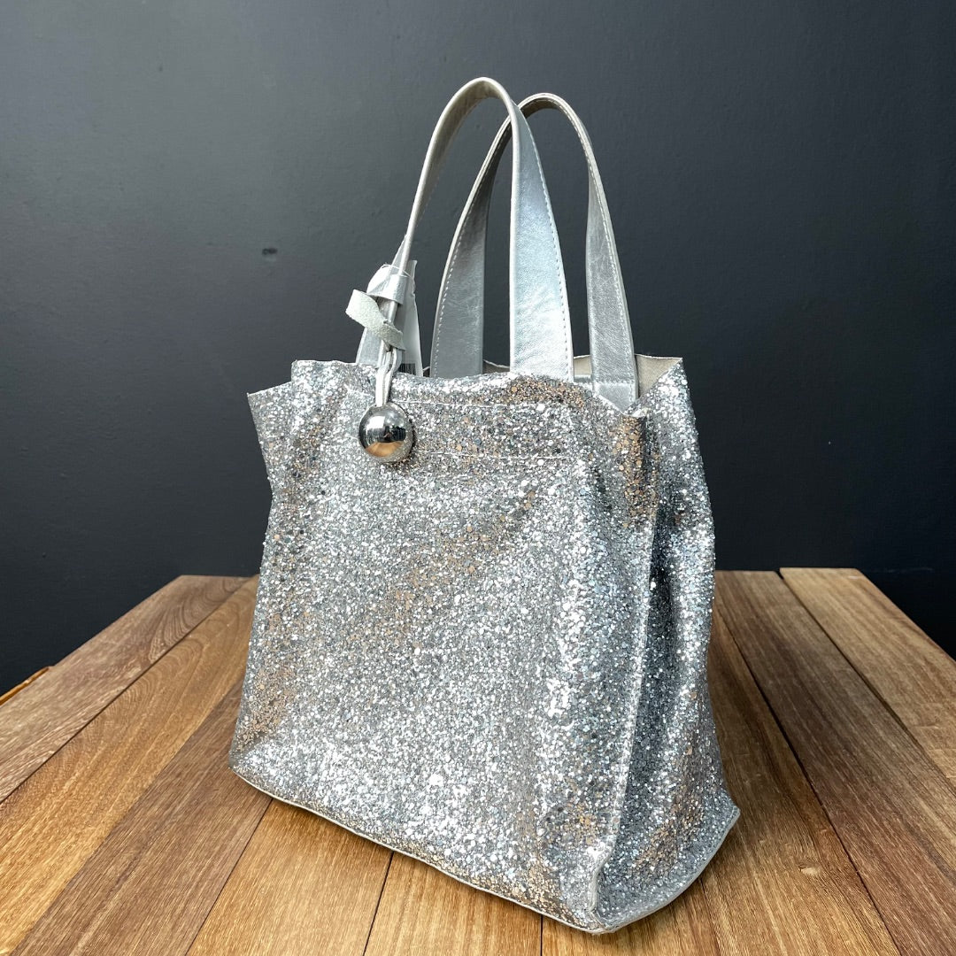 FURLA  Cartera  Color Plateado  Talle Unico