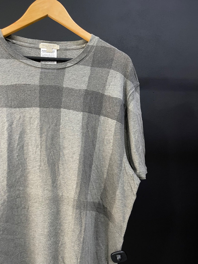 BURBERRY Remera Manga Corta Gris Talle XL