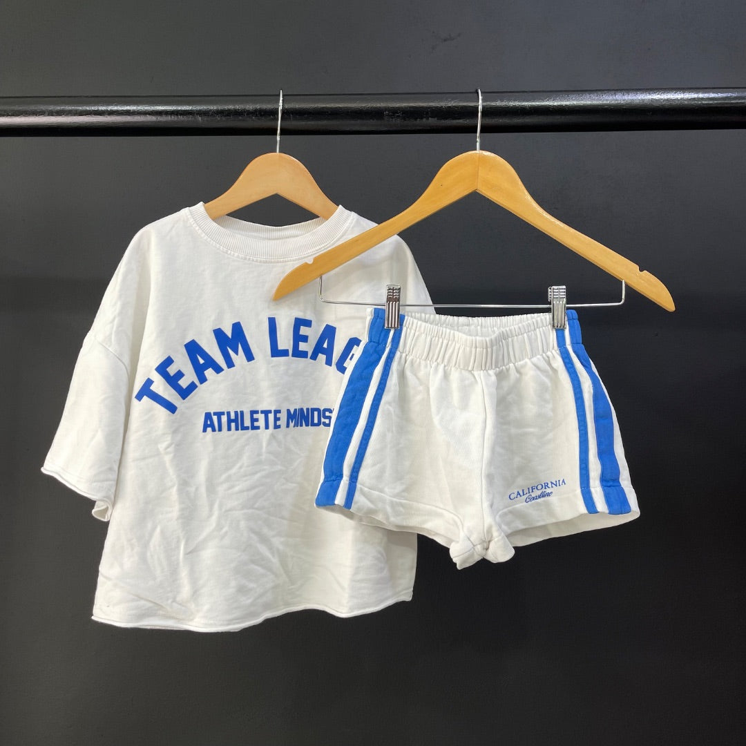 ZARA Conjunto X2 Blanco Talle 11
