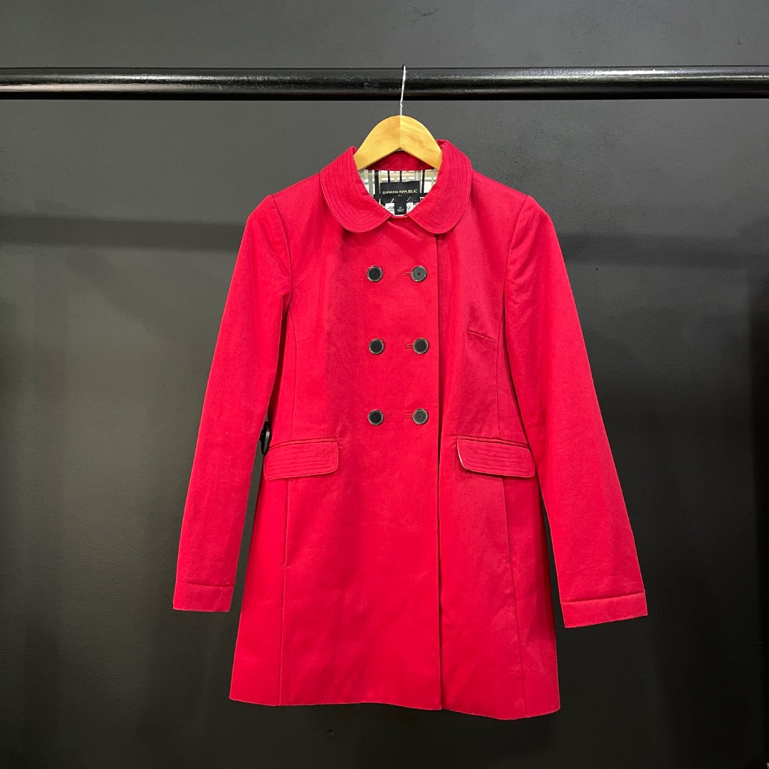 BANANA REPUBLIC Saco Rojo Talle XS