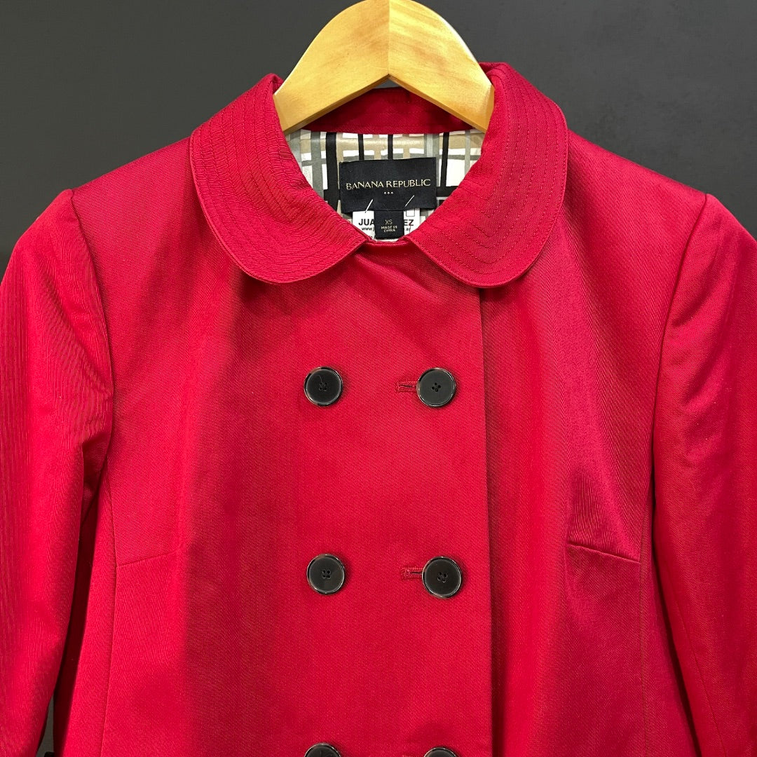BANANA REPUBLIC Saco Rojo Talle XS